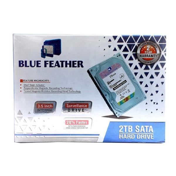 Picture of Blue Feather BFDT02S 2TB SATA Internal Hard Disk Drive (3.5"/ High Speed Data Transfer with 2 Years Warranty)
